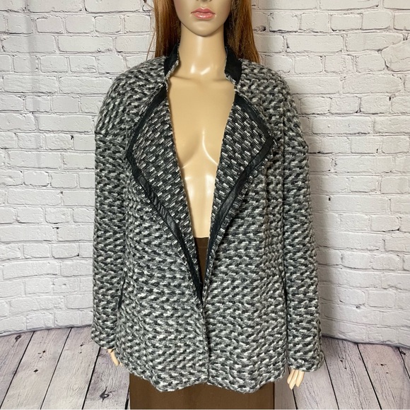 Opullence Wool Knit Jacket Made In France Size T1 US S - Picture 1 of 13